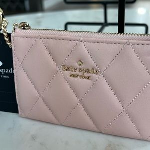 NWT Kate Spade Carey Small Card Holder in Conch Pink - ADORABLE!